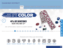 Tablet Screenshot of diamonddistrictusa.com